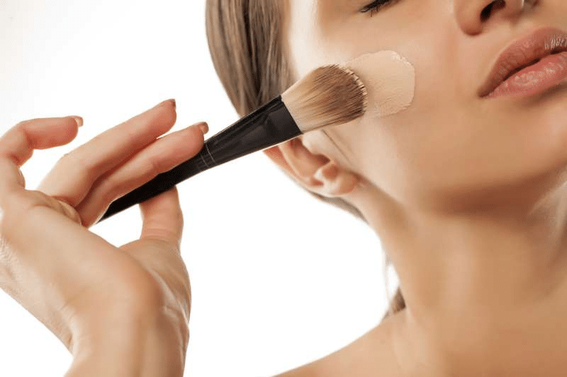 oily makeup brushes